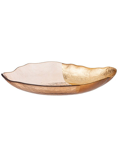 Блюдо стекло, овальное, 19х34 см, Bohemian, Bronco, 336-194