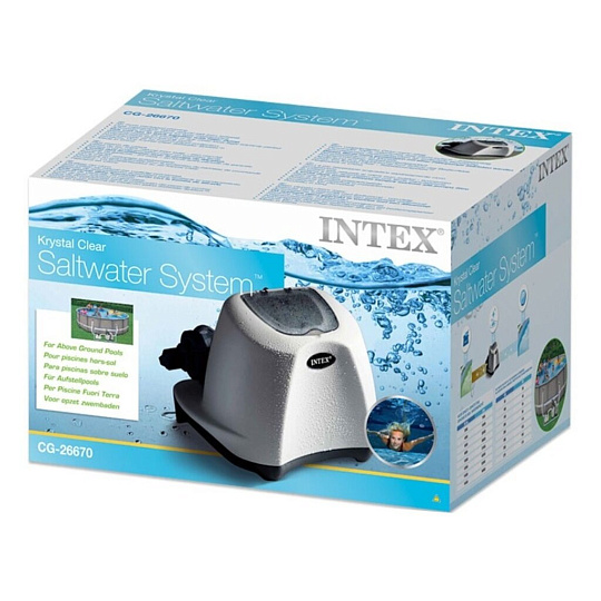 Хлоргенератор для бассейна с таймером, Intex, Krystal Clear, 26670