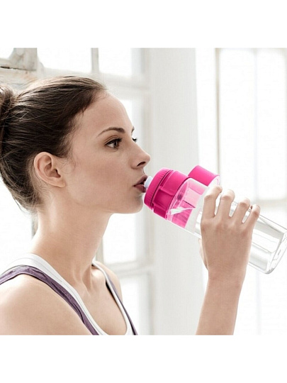 Фильтр-бутылка Brita, Fill&Go Vital, для холодной воды, 1 ступ, 0.6 л, розовый, 1021525