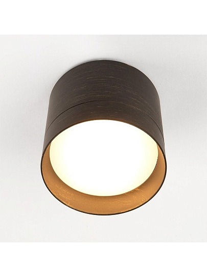 Светильник накладной General Lighting Systems, Башня, 50 Вт, GX53, на 1 лампочку, IP20, 8.2х8.2х7 см, Спот, черное золото, 661346
