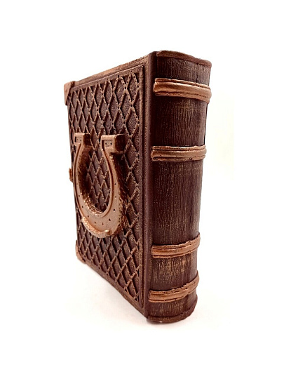 Копилка Символ Года Книга Конь, 21 см, гипс, G040-21-112K, шоколадно-бежевая