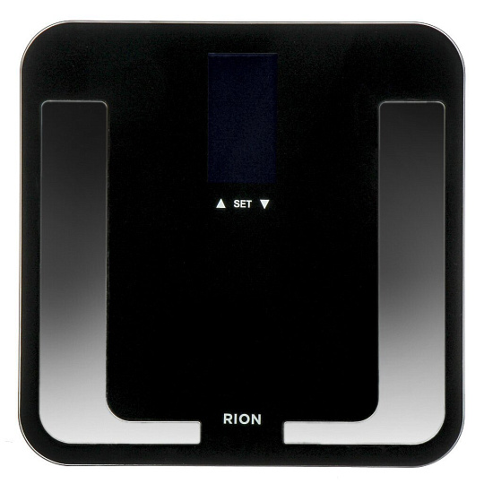 Весы напольные электронные, Rion, Smart PT-727А, стекло, до 150 кг, 30х30 см, LCD-дисплей, черные