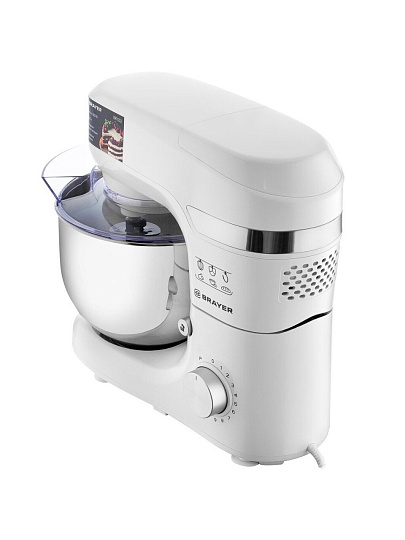 Миксер планетарный Brayer, 1502BR, 5.5 л, 1000 Вт, 10 скоростей скор