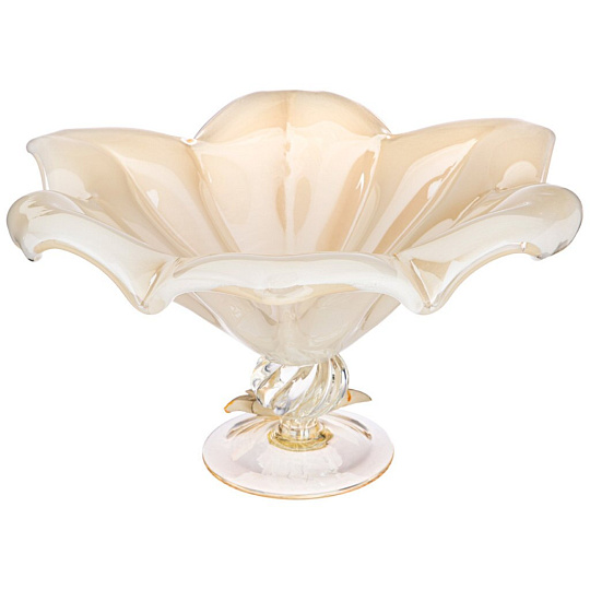 Блюдо на ножке white cristal "avorio giusy" 40см высота 24 см, 647-762