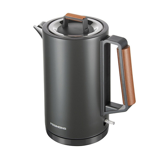 Чайник электрический Редмонд, Strix KM236, серый, 1.7 л, 2200 Вт, скрытый нагревательный элемент, пластик, нержавеющая сталь