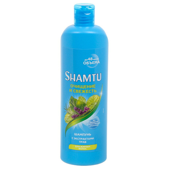 Шампунь Shamtu, Травяной коктейль, для склонных к жирности волос, 500 мл