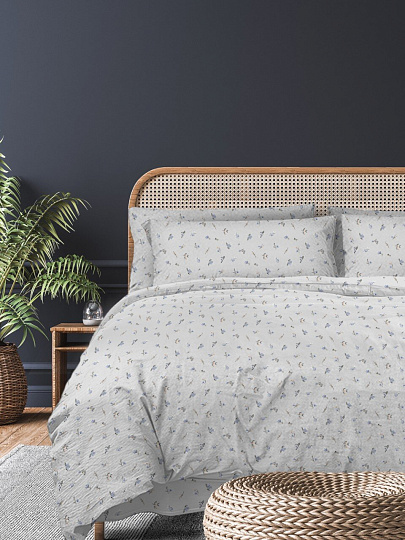 Постельное белье 2-спальное, 2 наволочки 50х70 см, пододеяльник 175х215 см, Silvano, поплин, 20463