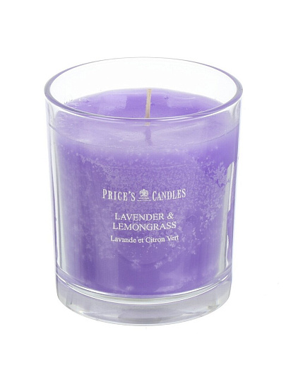 Свеча ароматизированная, 8.3х7.4 см, в стакане, Prices's Candles, Лаванда и лемонграсс, 170 гр