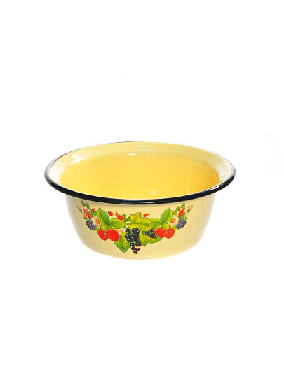 Миска эмалированная сталь, круглая, 16.5х7 см, 0.8 л, СтальЭмаль, 1с5с, в ассортименте