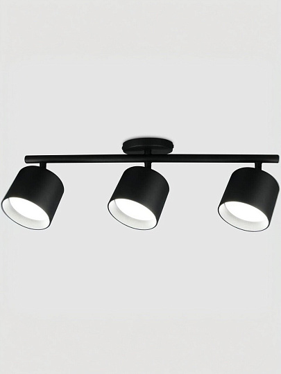 Светильник на основании General Lighting Systems, Башня, 50 Вт, GX53, 3 шт, IP20, d8.2х7 см, Спот, черный, 661745