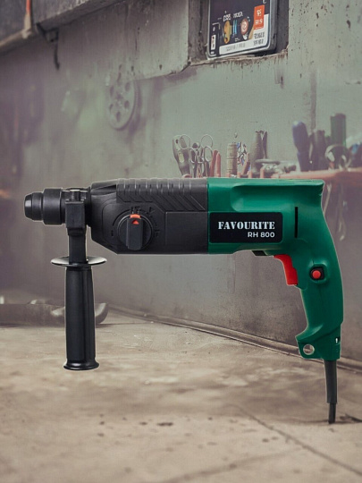 Перфоратор Favourite, RH 800, SDS-Plus, 800 Вт, 2.4 Дж, 3 режима, с кейсом, 104100800