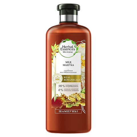 Шампунь Herbal Essences, Мёд манука, для сухих и поврежденных волос, 400 мл