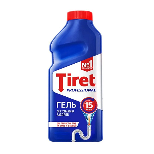 Средство от засоров Tiret, Professional, гель, 500 мл