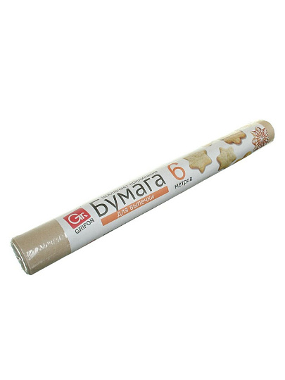 Бумага для выпечки, 6 м, 30 см, пленка, Grifon, 101-303