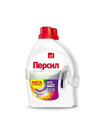 Гель для стирки Персил, 1.95 л, для цветного белья, Color, 1+1, 2587715
