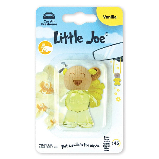Ароматизатор в машину на дефлектор, сухой 3D, Little Joe Bottle, Ваниль, BJ0101