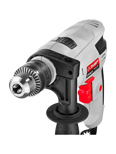 Дрель ударная, Зубр, ДУ-550 ЭР, ключевая, 13 мм, 550 Вт, с реверсом, 1 скорость