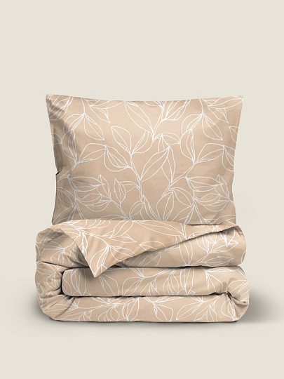 Постельное белье 1.5-спальное, 2 наволочки 50х70 см, пододеяльник 145х215 см, Silvano, поплин, 20461