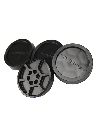 Антивибрационные подставки 4 шт, черный, индивидуальная упаковка, MasterProf