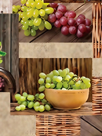 Клеенка Колорит, Перфект Мажор, 1.3х20 м, ПВХ на нетканой основе, 537/2