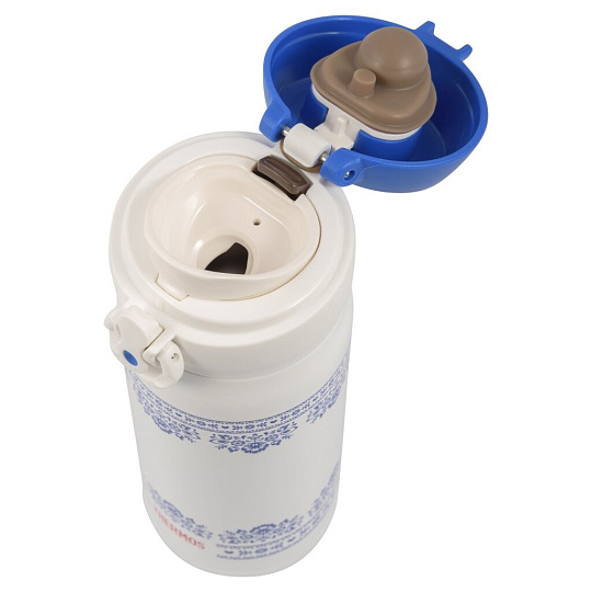 Термос нержавеющая сталь, 0.4 л, узкая горловина, Thermos, колба нержавеющая сталь, белый, 319562