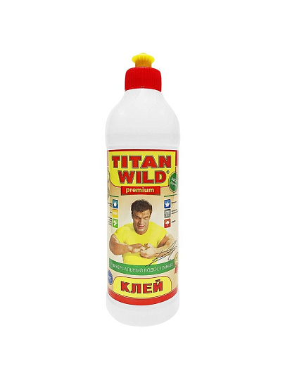 Клей Titan Wild, универсальный, прозрачный, водостойкий, 500 мл, TWP0.5, Premium