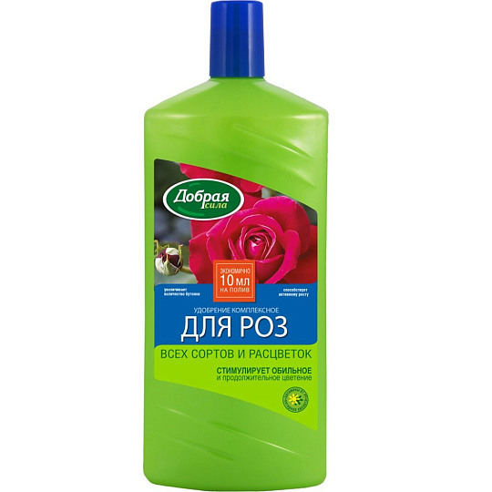Удобрение для роз, органоминеральное, жидкость, 1 л, Добрая сила