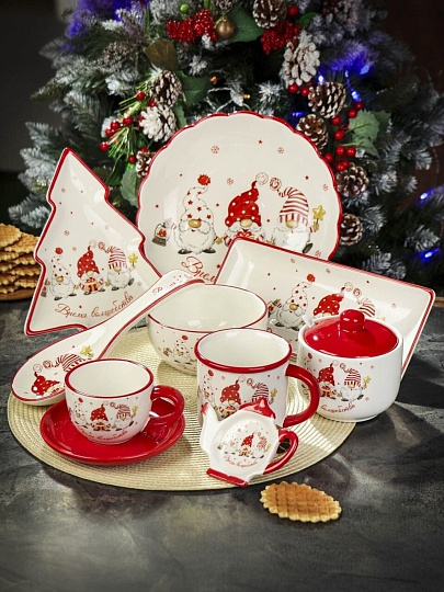 Набор чайный доломит, 2 предмета, на 1 персону, 280 мл, Daniks, Время волшебства, подарочная упаковка