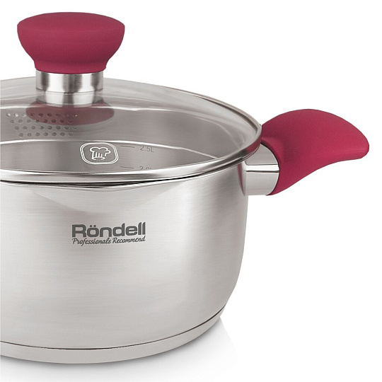 Кастрюля из нержавеющей стали Rondell Provoke RDS-987, 3.1 л