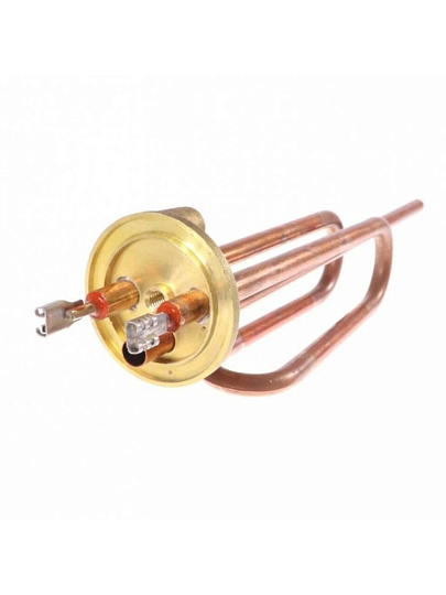 Тэн для водонагревателя, медь, 2 кВт, R48 мм, под анод, М5, RCA, Ariston, М30026