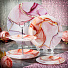 Блюдо стекло, для сервировки, круглое, 30 см, вращающееся, Флюид розовый, Daniks - фото 6