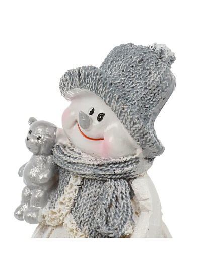 Фигурка декоративная полистоун, Снеговичок, 5х4х8.5 см, A020237