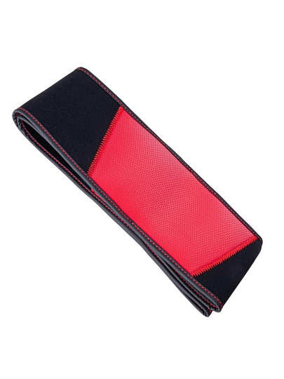 Оплетка на руль DSV, Black+Red, R99306B, красно-черная