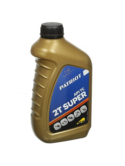 Масло машинное полусинтетическое, для двухтактного двигателя, Patriot, Power Super Active 2T, 0.946 л, 850030596