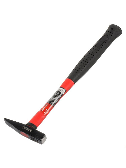 Молоток Bartex, B00008, квадратный боек, рукоятка фибергласовая, 0.1 кг