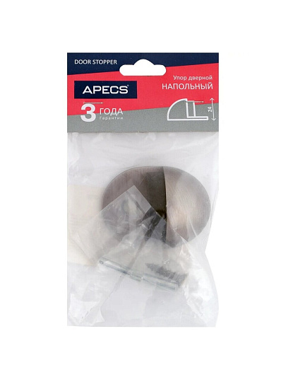 Упор Apecs, DS-0002-GRF, дверной, напольный, графит, 24250