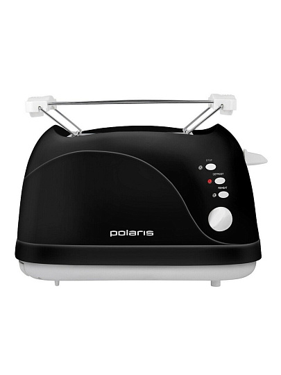 Тостер Polaris, PET 0702L, пластик, 750 Вт, механический, 6 степеней прожарки, черный