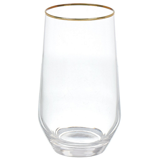 Стакан 400 мл, стекло, 4 шт, Cristal D'Arques, Ultime Bord Or, P7632