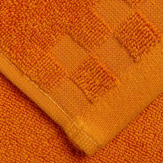 Полотенце банное 50х90 см, 100% хлопок, 550 г/м2, Chess Jacquard, Anilsan, терракот, Турция, 16-11485090