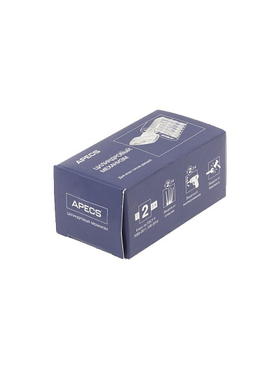 Личинка замка двери Apecs, SM-70-BLM, 33866, 70 мм, черная