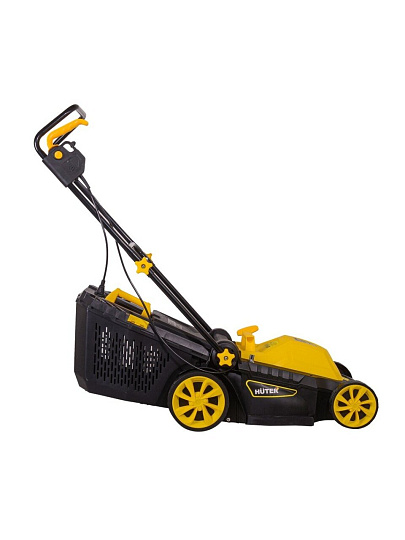 Газонокосилка электрическая, Huter, ELM-1400P, 38 см, 40 л, 25-55 мм, 3200 об/мин, 70/4/4