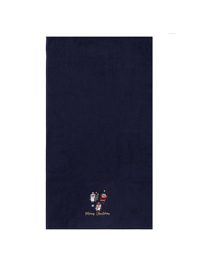 Полотенце кухонное 50х90 см, 100% хлопок, Silvano, Новогодние истории Веселые пингвины, синее, Турция, DU-2021-50-1-5011