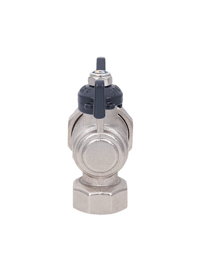 Кран для воды с американкой 3/4", г-ш, угловой, ручка-бабочка, AquaLink