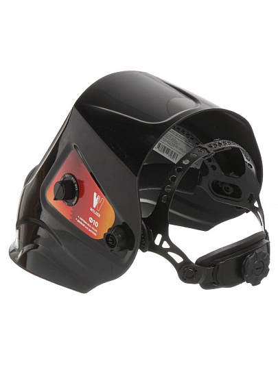 Маска сварочная хамелеон, Welder, Ultima Ф10, 3/4-8/9-13 DIN, поликарбонат, 103х90 мм, черная, WDU-Ф10-П, внешняя регулировка