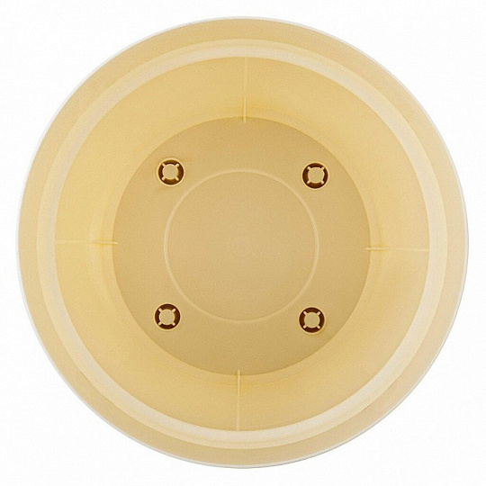 Горшок для цветов пластик, 4 л, 20 см, универсальный, белоснежный жасмин, InGreen, Villa de Fiori, IG660210048