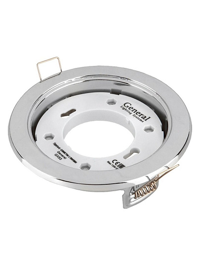 Светильник встраиваемый светодиодный, General Lighting Systems, 50 Вт, GX53, IP20, 10.8х10.8х3.8 см, хром, 431500