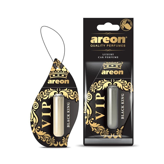 Ароматизатор в машину подвесной, гелевый, Areon, Liquid VIP BLACK KING, 5 мл, 704-LV-02