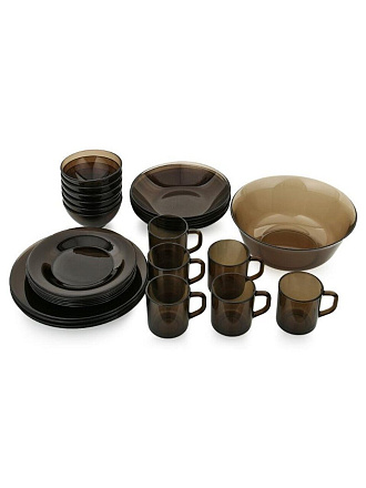 Сервиз столовый стекло, 31 предмет, на 6 персон, Luminarc, Ambiante Eclipse, H0242/L5177