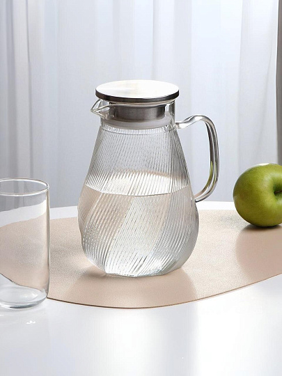 Кувшин стекло, 1.5 л, с крышкой, Regent Inox, Linea Franсo, 93-FR-BR-16-1500