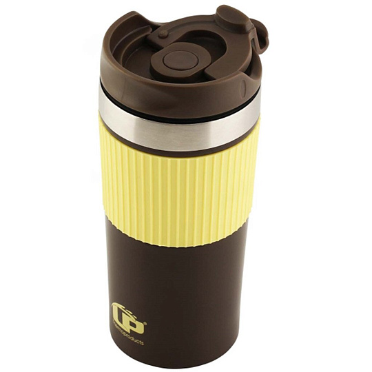Термокружка нержавеющая сталь, пластик, 350 мл, LaPlaya, On Move, колба нержавеющая сталь, желтая, 80319